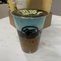 The Whale Crystal Tea In the front and Mango Slush in the back