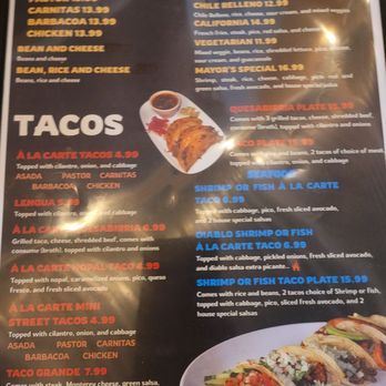Tres Amigos - Menu - Tacos Near Me - Flagstaff, Arizona