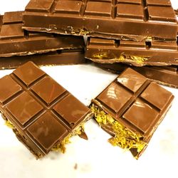 Candy Land - Milk Chocolate Dubai Pistachio Knafeh Bar.  Made, small batch, in house FULL of delicious filling!