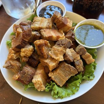 At Thai Recipe - Crispy pork with house special sauce - Thai Near Me - Santa Cruz, California At Thai Recipe - Crispy pork with house special sauce - Thai Near Me - Santa Cruz, California