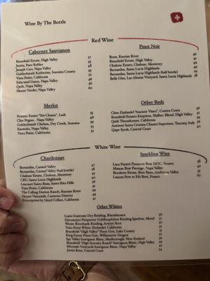 Menu photo 2 Lugano Swiss Bistro Carmel, CA Menu photo 2 Lugano Swiss Bistro Carmel, CA