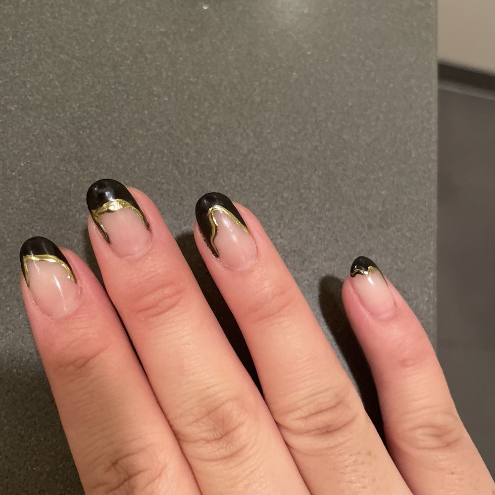 Elegance Nails & Spa - The nails that I had to get redone. To be fair, they were very busy at the time, and the technician had to go fast to help the next client. - Nail Salons Near Me - Mountain View, California Elegance Nails & Spa - The nails that I had to get redone. To be fair, they were very busy at the time, and the technician had to go fast to help the next client. - Nail Salons Near Me - Mountain View, California