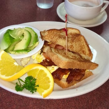 Sunrise Cafe - Sunrise Sandwich w/egg, tomato, bacon and cheese! - American Near Me - San Clemente, California