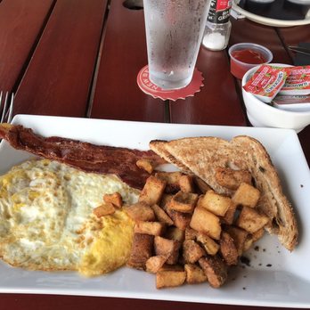 Legends on the Lake - Classic: 2 eggs, toast, bacon, breakfast potatoes. - American Near Me - Lake Lure, North Carolina Legends on the Lake - Classic: 2 eggs, toast, bacon, breakfast potatoes. - American Near Me - Lake Lure, North Carolina