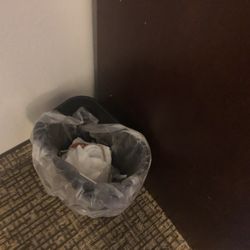 Comfort Suites - Another dirty waste basket