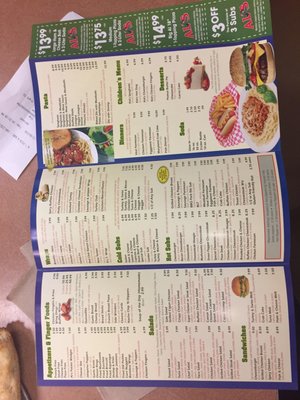 Menu photo 7 Al's Pizza & Subs Carlisle, PA