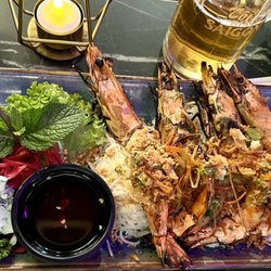 Tchin-Tchin la Cang Tin - Gambas (shrimp) with rice noodles