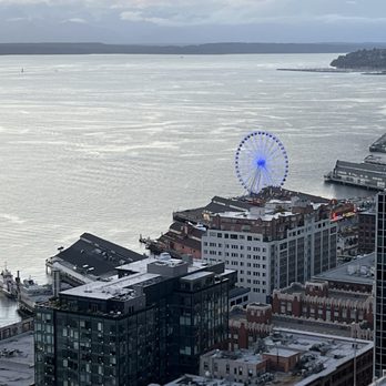Smith Tower Observatory Bar - View from the deck - Cocktail Bars Near Me - Seattle, Washington Smith Tower Observatory Bar - View from the deck - Cocktail Bars Near Me - Seattle, Washington