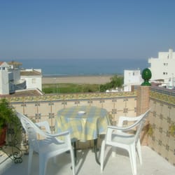 conil: apartment navarro - Dachterasse zum Strand