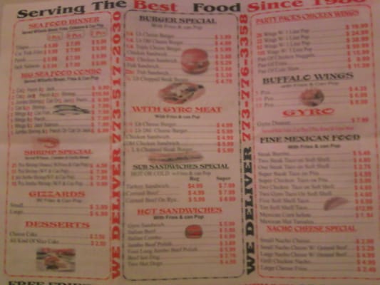 Menu photo 1 Supreme Fish and Steak Hoagie Chicago, IL Menu photo 1 Supreme Fish and Steak Hoagie Chicago, IL