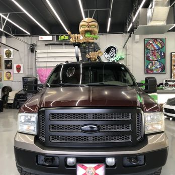 MetroWrapz - Chrome deleted front grill and bumper - Vehicle Wraps Near Me - Hollywood, Florida