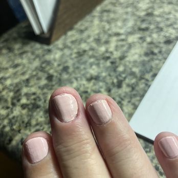 Lavender Nails & Spa - This is my manicure after just 4 hrs after leaving Lavender Nail Salon. - Nail Salons Near Me - Napa, California
