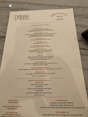 Menu photo 1 Dabble New York, NY Menu photo 1 Dabble New York, NY