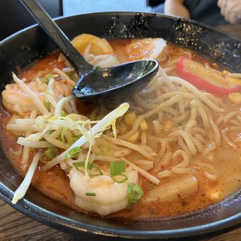 Ramen 101 - Seafood Ramen, presentation got messed a bit cause I could not wait! :) - Ramen Near Me - Vallejo, California