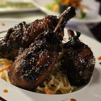 Rhay's Restaurant - Raspberry Chipotle chicken lollipops. Sweet and savory delicious - African Near Me - Houston, Texas Rhay's Restaurant - Raspberry Chipotle chicken lollipops. Sweet and savory delicious - African Near Me - Houston, Texas