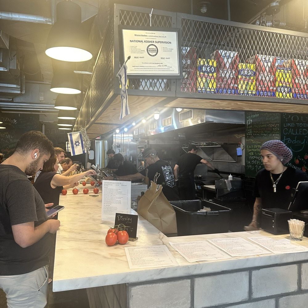Miznon Kosher - Open kitchen - Mediterranean Near Me - New York, New York Miznon Kosher - Open kitchen - Mediterranean Near Me - New York, New York
