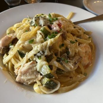 Buell Street Bistro - My selection was Seafood Linguine. It was delicious! But a lot of food!! Took some home. Also $33.... For pasta! - Gluten-Free Near Me - Brockville, Ontario Buell Street Bistro - My selection was Seafood Linguine. It was delicious! But a lot of food!! Took some home. Also $33.... For pasta! - Gluten-Free Near Me - Brockville, Ontario