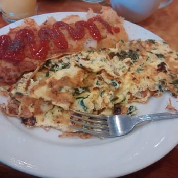 Georgia Diner - Spinach & Feta cheese omelet w/ home fries & coffee - Diners Near Me - Elmhurst, New York Georgia Diner - Spinach & Feta cheese omelet w/ home fries & coffee - Diners Near Me - Elmhurst, New York