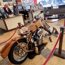Wooden motorcycle