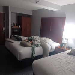 Comfort Suites near Birkdale Village- Huntersville - We had already brought some stuff in cause it was late and we were tired but the room was huge and very clean!