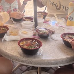 Okinawa combo and Tan Tan Soba.