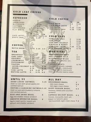 Menu photo 4 Gold Leaf Coffee Co. Ormond Beach, FL