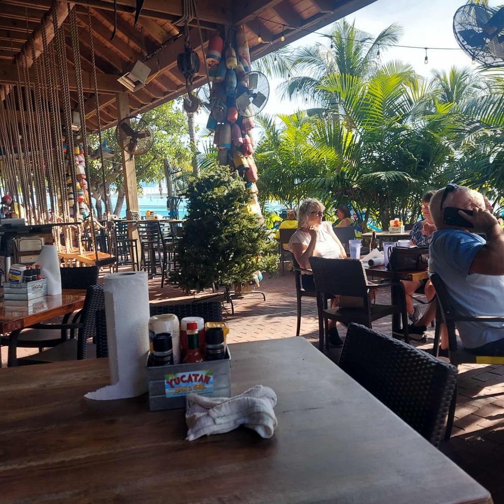 Yucatan Beach Stand - Outside Dinning Area - American Near Me - Fort Myers Beach, Florida Yucatan Beach Stand - Outside Dinning Area - American Near Me - Fort Myers Beach, Florida