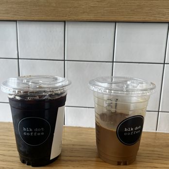 Blk Dot Coffee - If you choose "less ice", they still fill the whole cup with ice. When you remove the ice, there is barely half a cup filled with your drink - Coffee & Tea Near Me - Newport Coast, California Blk Dot Coffee - If you choose "less ice", they still fill the whole cup with ice. When you remove the ice, there is barely half a cup filled with your drink - Coffee & Tea Near Me - Newport Coast, California
