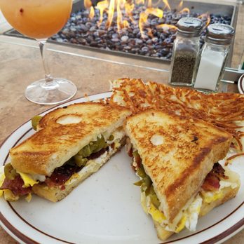 The Patio at Boulder City - Jose's patio sandwich, had the eggs scrambled instead of fried, VERY GOOD! - Breakfast & Brunch Near Me - Boulder City, Nevada The Patio at Boulder City - Jose's patio sandwich, had the eggs scrambled instead of fried, VERY GOOD! - Breakfast & Brunch Near Me - Boulder City, Nevada