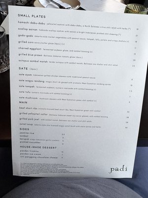 Menu photo 2 Padi Los Angeles, CA