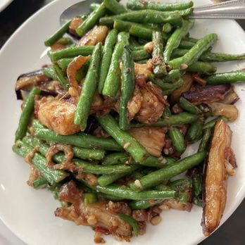 Hing Lung - Sautéed Eggplant with Strings Beans in XO Sauce - Chinese Near Me - San Bruno, California Hing Lung - Sautéed Eggplant with Strings Beans in XO Sauce - Chinese Near Me - San Bruno, California