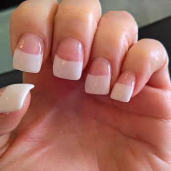 Nails by Design - Always great pink & white from Anna! - Nail Salons Near Me - Folsom, California