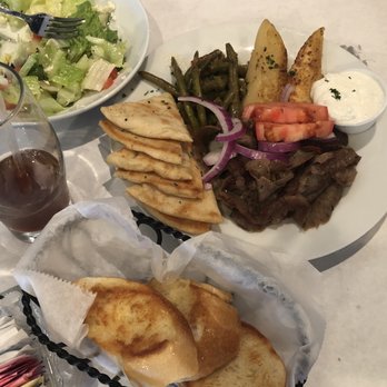 Athens on 86th - Gyro Piato. Garlic bread. - Greek Near Me - Indianapolis, Indiana