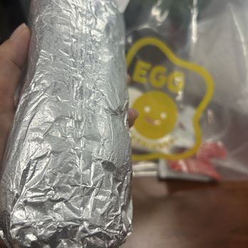 Egg Happiness - Huge Spicy Pork & Egg Burrito - Korean Near Me - Dublin, California Egg Happiness - Huge Spicy Pork & Egg Burrito - Korean Near Me - Dublin, California