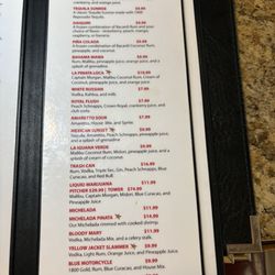 La Pinata Tacos & Tequila - Drink Menu May 2026