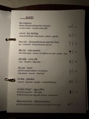 Menu photo 5 Phocific Standard Time Seattle, WA