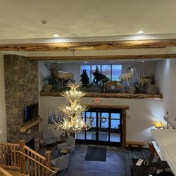 Holiday Inn Express & Suites Donegal - Looking down wooden staircase into lobby