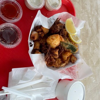 Barbara's Fishtrap - Tempura platter - Seafood Near Me - Half Moon Bay, California
