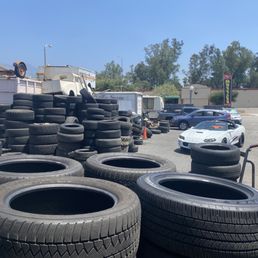 My kind of tire lot: lots of stock!