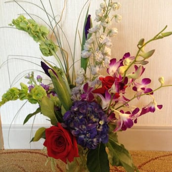 Jolie Fleur - Purple and tropical "small bouquet" I'm very impressed. - Florists Near Me - Chicago, Illinois