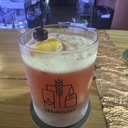 Cherry bourbon sour