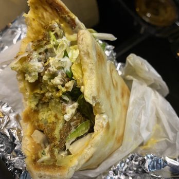 Gyro Kabob House - Forgot to take a picture of the falafel sandwich pre-bite :) - Middle Eastern Near Me - Newark, Delaware