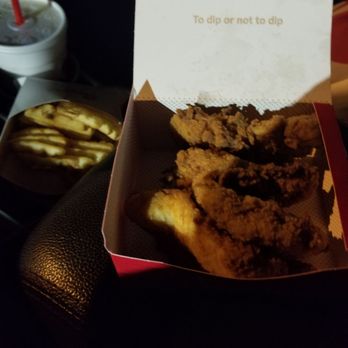 Chick-fil-A - Trying the chicken strips with barbecue sauce....very tasty - Fast Food Near Me - Nashville, Tennessee