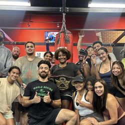 TITLE Boxing Club Katy - One of the times I received the belt from Coach Anthony for a great workout!