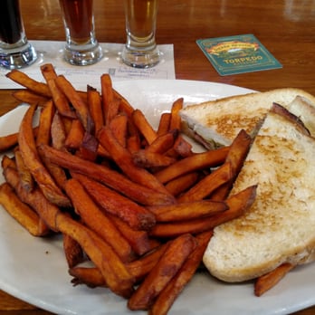 The Standard Pour - Cubano sandwich with sweet potato fries. Good stuff. - Salad Near Me - Sonora, California The Standard Pour - Cubano sandwich with sweet potato fries. Good stuff. - Salad Near Me - Sonora, California