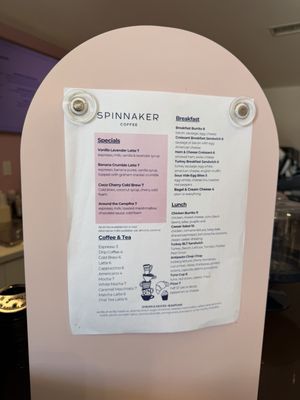 Menu photo 1 Spinnaker Coffee San Marcos, CA Menu photo 1 Spinnaker Coffee San Marcos, CA