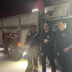 Spring Fire Department Station 76 - The 3 men who helped me so I could sleep in my own bed.
