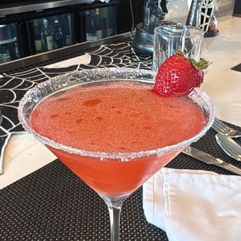Ed's Bistro - A  strawberry lemon drop - Wine Bars Near Me - La Porte, Texas