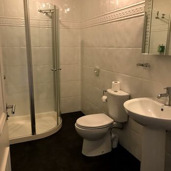 The Glenmoriston Hotel - Bathroom and the funky shower - Hotels Near Me - Inverness, HLD