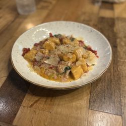 Bianco - Gnocchi di Patate Dolci $29 added smoked pancetta $4